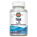 KAL Think Magnesium L-Threonate 2000 mg | Learning, Brain Health & Memory Function Support w/Magtein | Vegan, No Gluten & Non-GMO | 60 Tablets