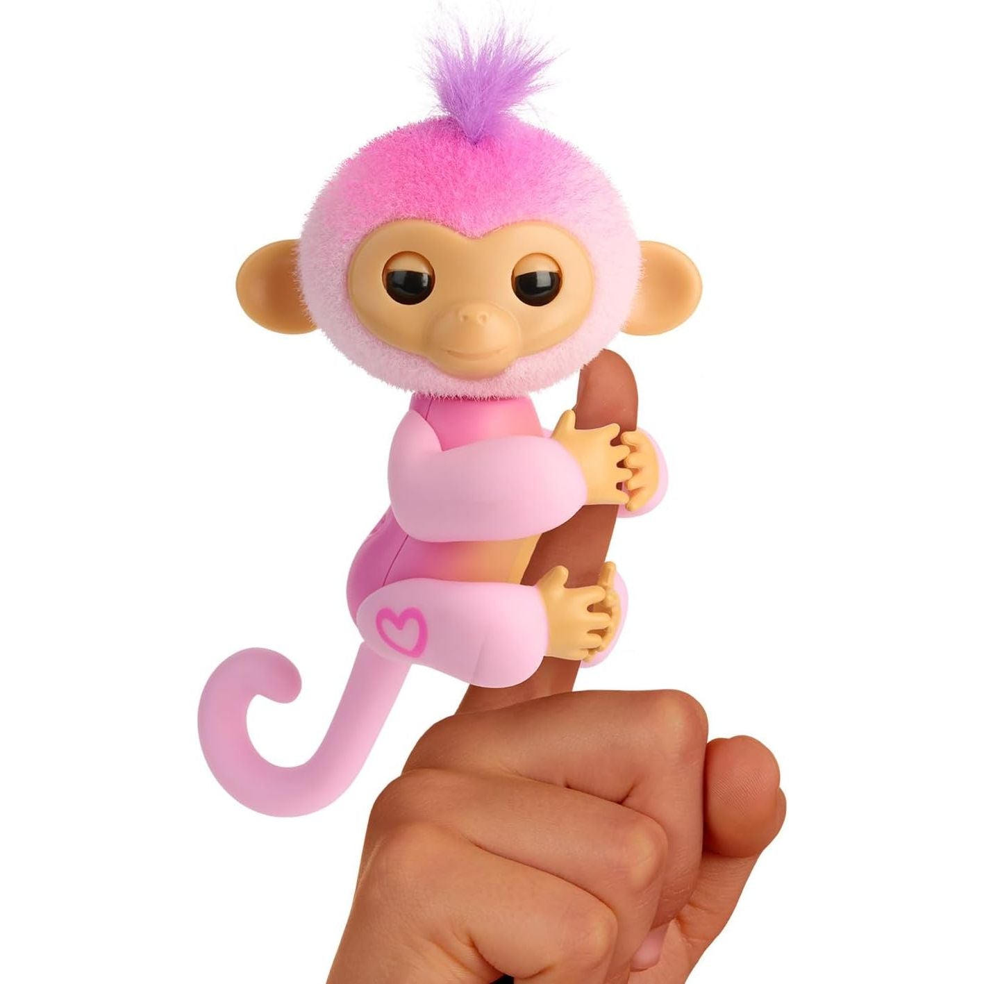 Buy now Fingerlings 2023 New Interactive Baby Monkey Reacts to Touch – 70+ Sounds & Reactions – Harmony (Pink) Harmony at indiglob india
