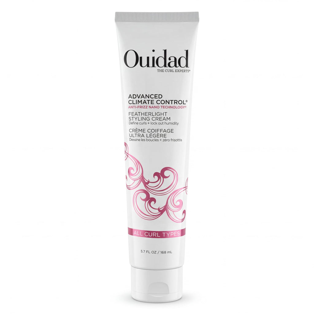 Ouidad Advanced Climate Control Featherlight Curls Styling Cream, Soft Hold | Frizz-Free Hair with Anti-Frizz Nano Technology, Flexible Curl Cream for Curly Hair, Locks Out Humidity, For All Curl Types
