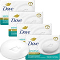 Dove Beauty Bar, Sensitive Skin 4-Pack with Moisturizing Cream for Soft, Smooth Skin, 3.17 Oz Ea