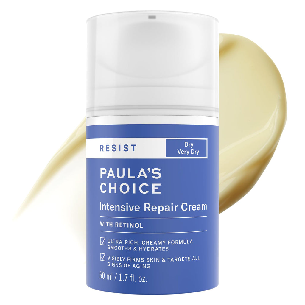 Buy now Paula's Choice RESIST Intensive Repair Face Moisturizer with Retinol, Hyaluronic Acid & Jojoba, Anti-Aging Face Cream for Dry, Chapped Skin, Fragrance-Free, 1.7oz at indiglob india