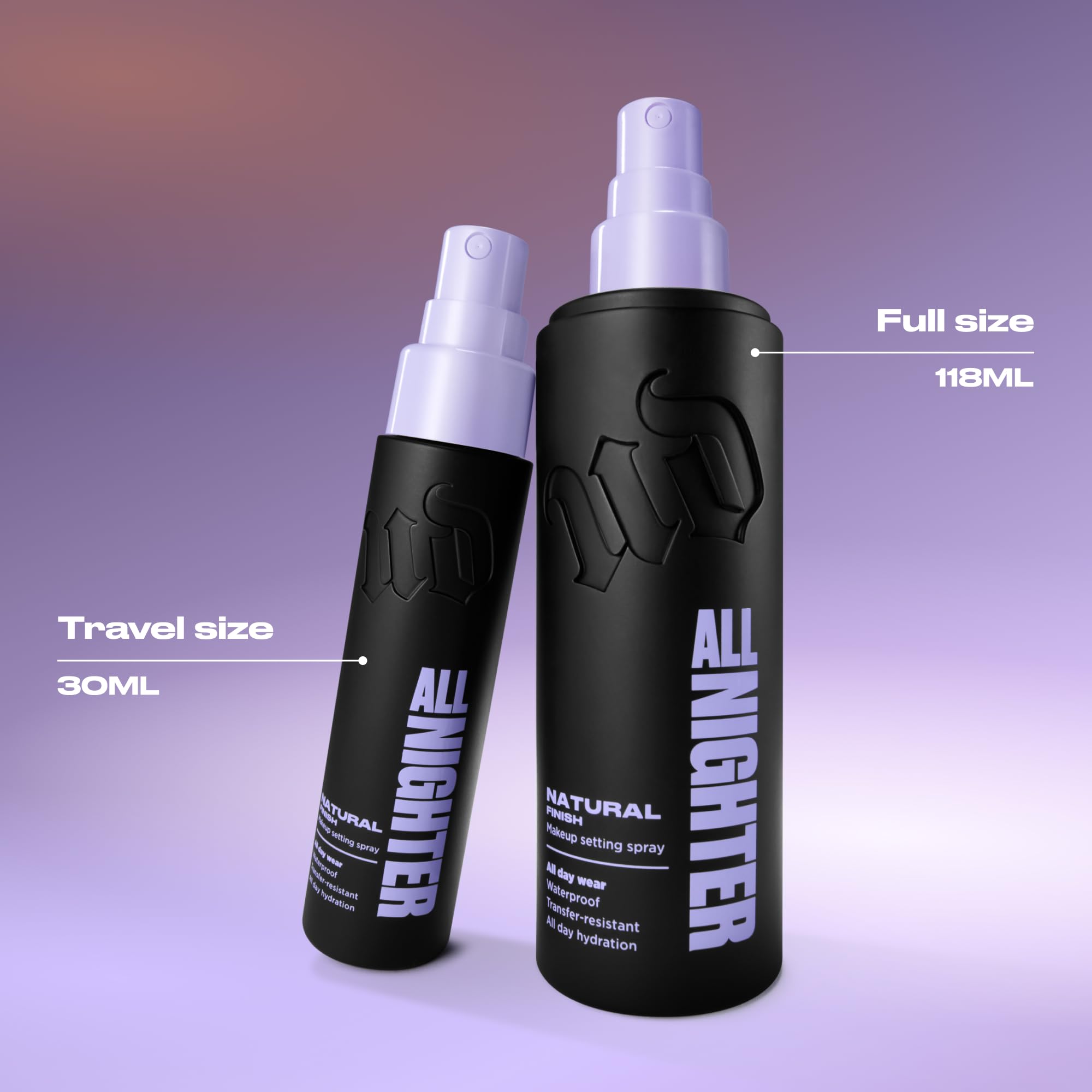 Urban Decay All Nighter Waterproof Makeup Setting Spray - Natural Finish | Up to 24HR Hold, Transfer-resistant Primer Setting Spray for Foundation, Sweat-resistant, Ultra-fine Hydrating Facial Mist