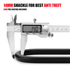 USHAKE Heavy Duty Bike U Lock, Combination Paddle Lock Anti Theft