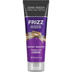John Frieda Frizz Ease Secret Weapon Smoothing Hair Creme, 4 fl oz | Frizz Control Hair Cream, Tames Flyaways, Split End Treatment, Avocado Oil, Fine or Curly Hair, Touch-Up Cream