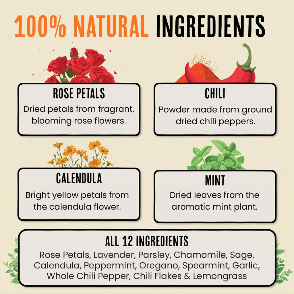 Roosty's Chicken Nesting Herbs Chili Mix, Coop Refresher, 16oz