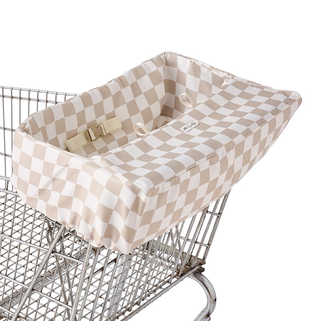 Itzy Ritzy Shopping Cart & High Chair Cover, Baby Seat Cover (Checkerboard)