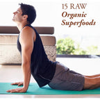 Buy now Garden of Life Raw Organic Fiber Powder, 30 Servings, 15 Organic Superfoods, Probiotics, Omega-3 ALA, 4g Soluble Fiber, 5g Insoluble for Regularity, Psyllium Husk Free at indiglob india