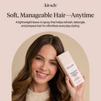 Kitsch Argan Milk Leave In Conditioner Spray - 6.3oz | Hair Detangler Spray for Curly, Wavy, Fine, Dry & Damaged Hair Deeply moisturizes, Enhances Hair Softness – Made in the USA