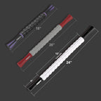 Buy now Muscle Roller Massage Roller Stick- Deep Tissue Fascia Blaster for Myofascial Pain Relief, Lymphatic Drainage & Body Sculpting, Handheld Physical Therapy & Recovery Tool (Black White-24 inch) at indiglob india