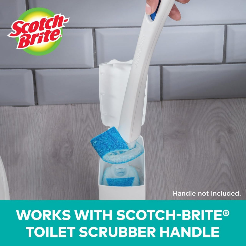 Buy now Scotch-Brite Disposable Toilet Scrubber Refills, Removes Rust & Hard Water Stains, 10 Disposable Refills Blue at indiglob india
