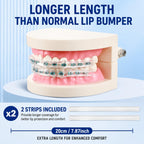B Rush® Comfort Cover for Braces -Orthodontic Lip Bumper, Lip Shield, Mouth Guard for Brackets, Wax Alternative-Dental Lip Protector