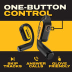 Buy now DEWALT Heavy Duty Open Ear Headphones, Bluetooth 5.3 Wireless Earbuds IP55, 44Hrs Runtime, Jobsite Premium Sound True Wireless Air Conduction Open Ear Earbuds with Earhooks for Worksites and Workouts at indiglob india
