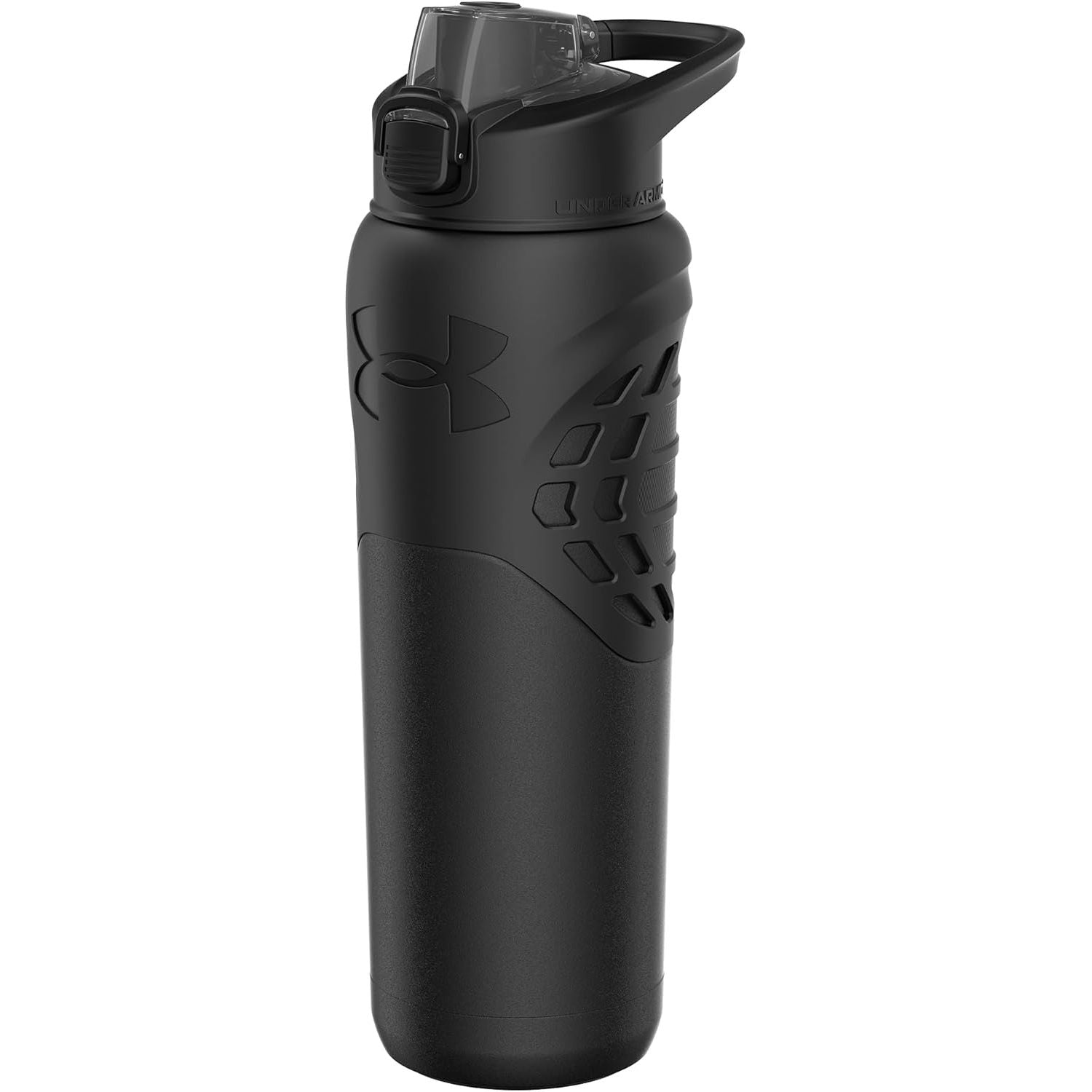 Buy now Under Armour 24Oz Stainless Steel Water Bottle, Insulated, Carabiner Easy Carry Hook, Leak Proof, Kids & Adults, All Sports, Gym Solid Black at indiglob india