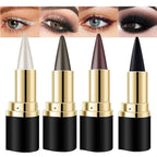 Kaely 2Pcs Gel Eyeliner Pencil, Natural Black Eyeliner Cream, Liquid Eye Liner Pencils for Older Women Waterproof, Smoky Eyeshadow Palette Goth Halloween Makeup Kit, delineador de ojos contra el agua