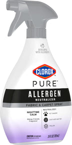 Buy now Clorox PURE Allergen Neutralizer Fabric and Carpet Spray, Nighttime Calm, 26 Fluid Ounces at indiglob india