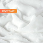 Buy now TOONOW Extra Soft Fuzzy Faux Fur Throw Blanket 50"x60", Reversible Lightweight Fluffy Cozy Plush Comfy Microfiber Fleece Decorative Shaggy Blanket for Couch Sofa Bed, Pure White at indiglob india