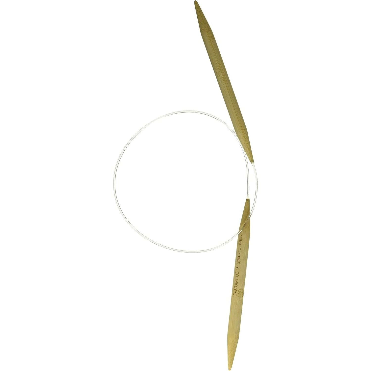 Buy now Clover Takumi Bamboo Circular 24-Inch Knitting Needles, Size 11 (3016/24-11) US 13 (9mm), 24 Inches at indiglob india