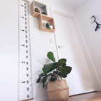 Buy now Mibote Baby Growth Height Chart Handing Ruler Wall Decor for Kids, Canvas Removable Height Growth Chart 79" x 7.9" (Black & White) at indiglob india