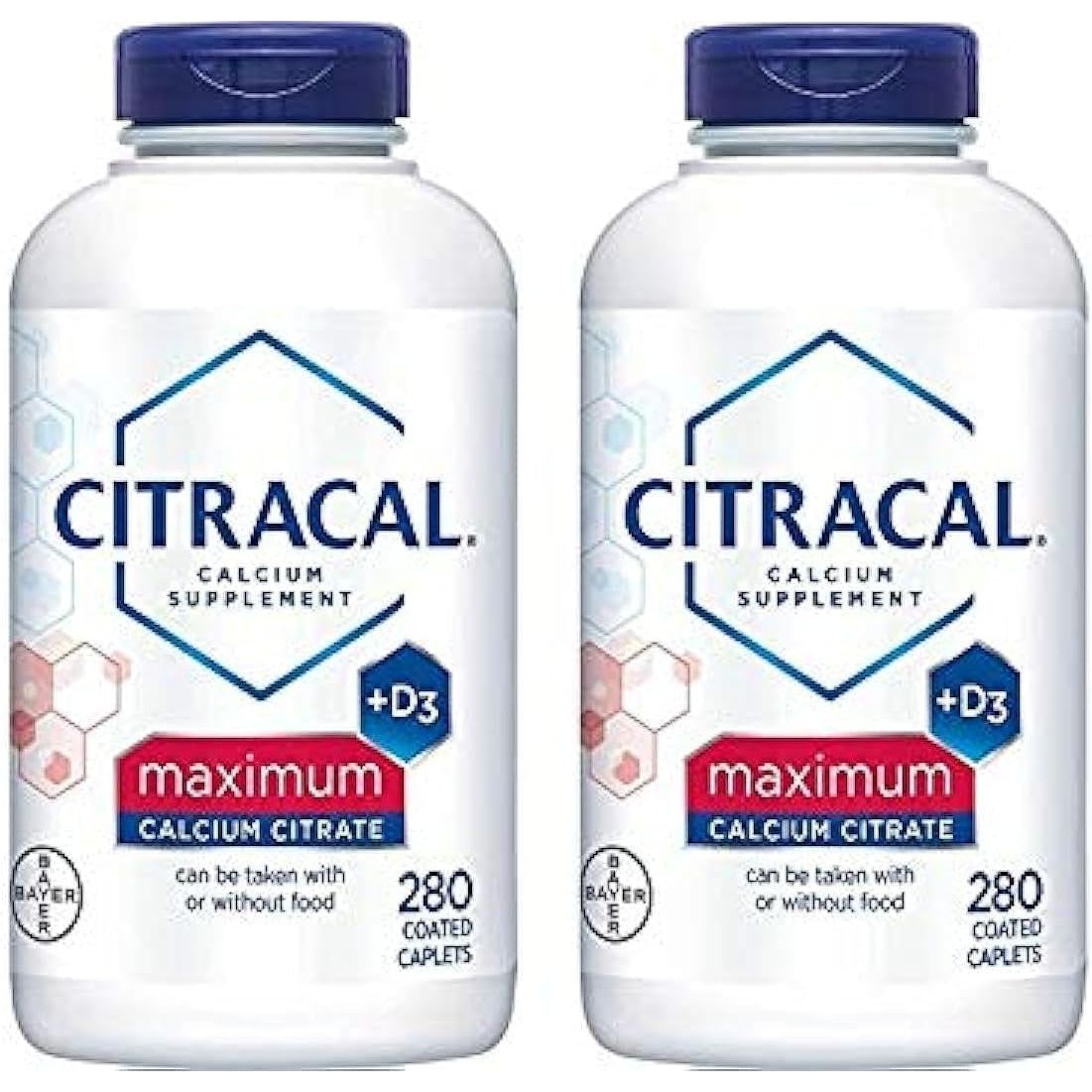 Buy now Citracal - Calcium Citrate with Vitamin D3 - 2 Bottles, 280 Caplets Each at indiglob india