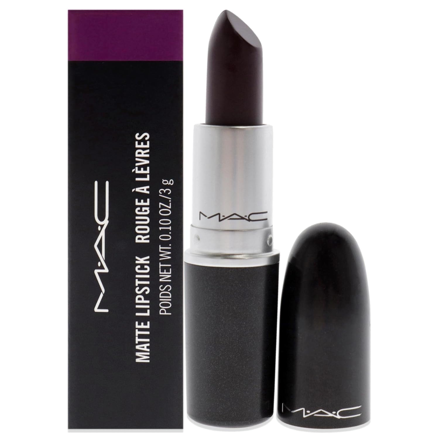 Buy now MAC Matte Lipstick - Smoked Purple Lipstick Women 0.1 oz at indiglob india