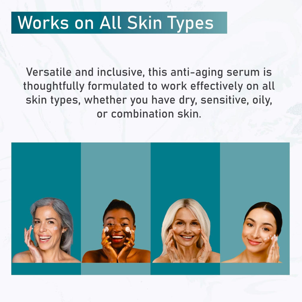 Sun Coast Sciences - Total Package Serum - Vitamin C Serum with Hyaluronic Acid & Peptides for Face - Hydrating Anti Aging Face Serum for Smoother, Firmer Looking Skin - 1 Fl Oz (Pack of 1)