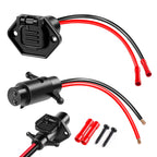 Trolling Motor Plug, Waterproof 8 Gauge Trolling Motor Plugs 12-24V