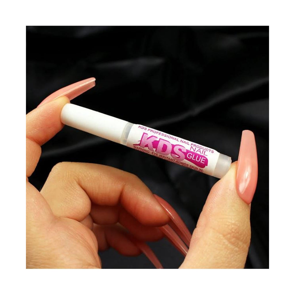 5 pcs KDS Nail Tip Glue - Adhesive Super Bond for Acrylic Nails Tips - 0.07 oz for Each Glue