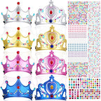 Buy now Epakh 19 Pieces DIY Crowns Set Party Foam Hats Making Your Own Tiara Crystal Diamond Sticker Princess King Crown Birthday Hat (Classic Style) at indiglob india