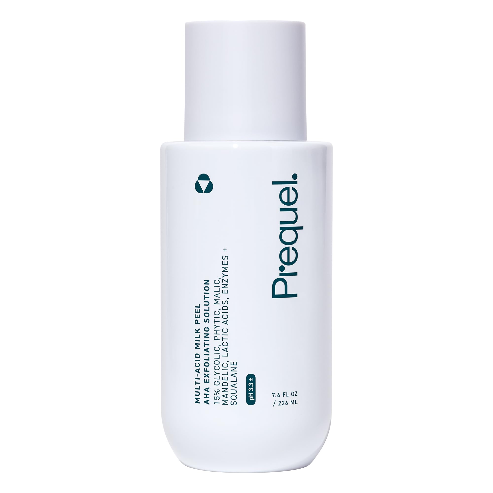 Prequel Skin Multi Acid Milk Peel - Glycolic Lactic AHA Exfoliant 7.6oz | Face Peel, Glycolic Acid, Lactic Acid for Face, AHA Peel with Enzymes, Hydrating Liquid Exfoliant for Sensitive Skin Texture