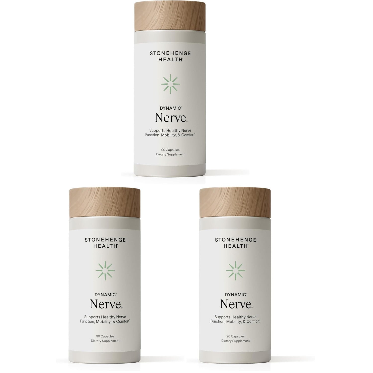 Stonehenge Health Dynamic Nerve®| Mobility Function in Hands & Feet - 90ct | Nerve Support Supplements for Hands and Feet Alpha Lipoic Acid ALA 600mg Benfotiamine PEA B Complex B12 Acetyl L Carnitine D3