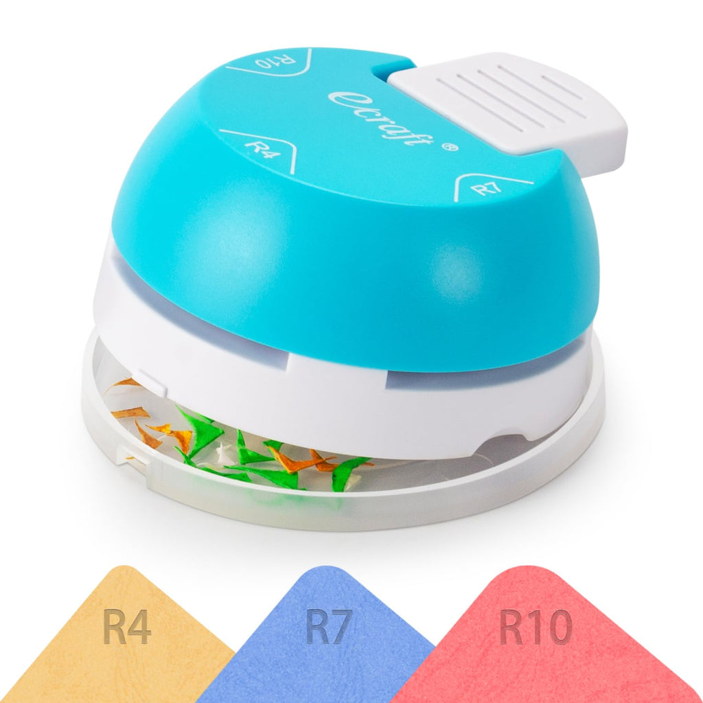 Ecraft Paper Corner Rounder Punch : 3 in 1 (R4mm, R7mm, R10mm) - Corner Cutter for Paper Crafts, Laminate, Photo, DIY, Card Making and Scrapbooking