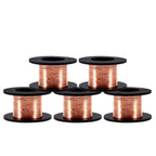 Buy now 5 Rolls/Set 12m Copper Wire Enameled Wire Copper Winding Wire Enameled Repair Wire 0.004" Diameter at indiglob india
