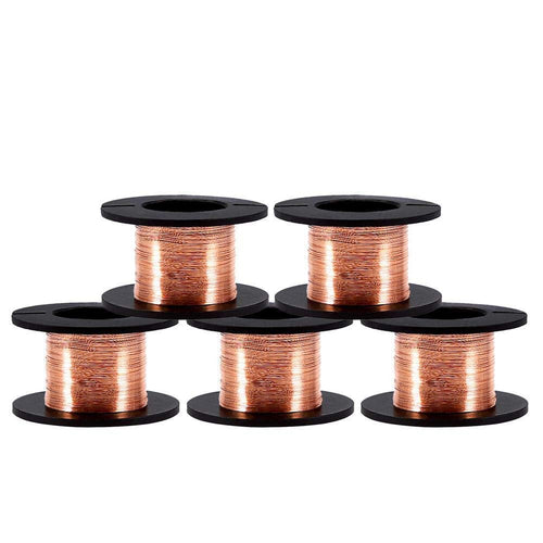 Buy now 5 Rolls/Set 12m Copper Wire Enameled Wire Copper Winding Wire Enameled Repair Wire 0.004" Diameter at indiglob india