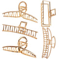 Buy now ANBALA Gold Hair Clips, Metal Large Claw Clips for Thick Hair Big Jaw Clips for Hair, Butterfly Hair Clips Hair Accessories for Women KC Gold at indiglob india