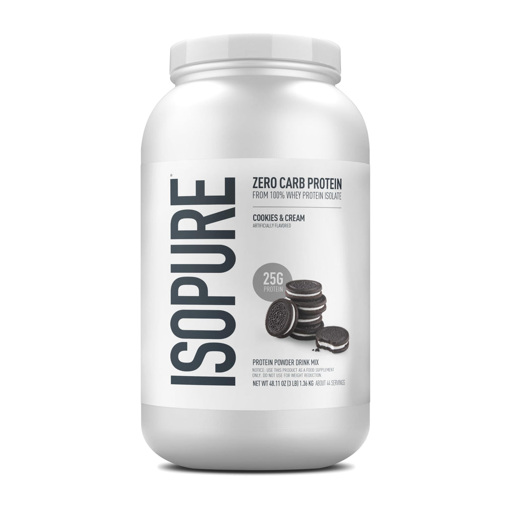 Buy now Isopure Zero Carb 100% Pure Whey Isolate Protein Powder, Lactose Free, Gluten Free, with Vitamins, Creamy Vanilla, 25g Protein Per Serving, 1 Lb, 15 Servings (Packaging May Vary) at indiglob india