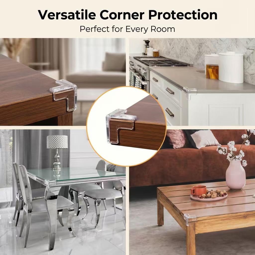 30 Pack Corner Protector for Baby, Clear Corner Protectors, Furniture Corner Guards，Baby Proof Corner Protectors to Cover Sharp Furniture