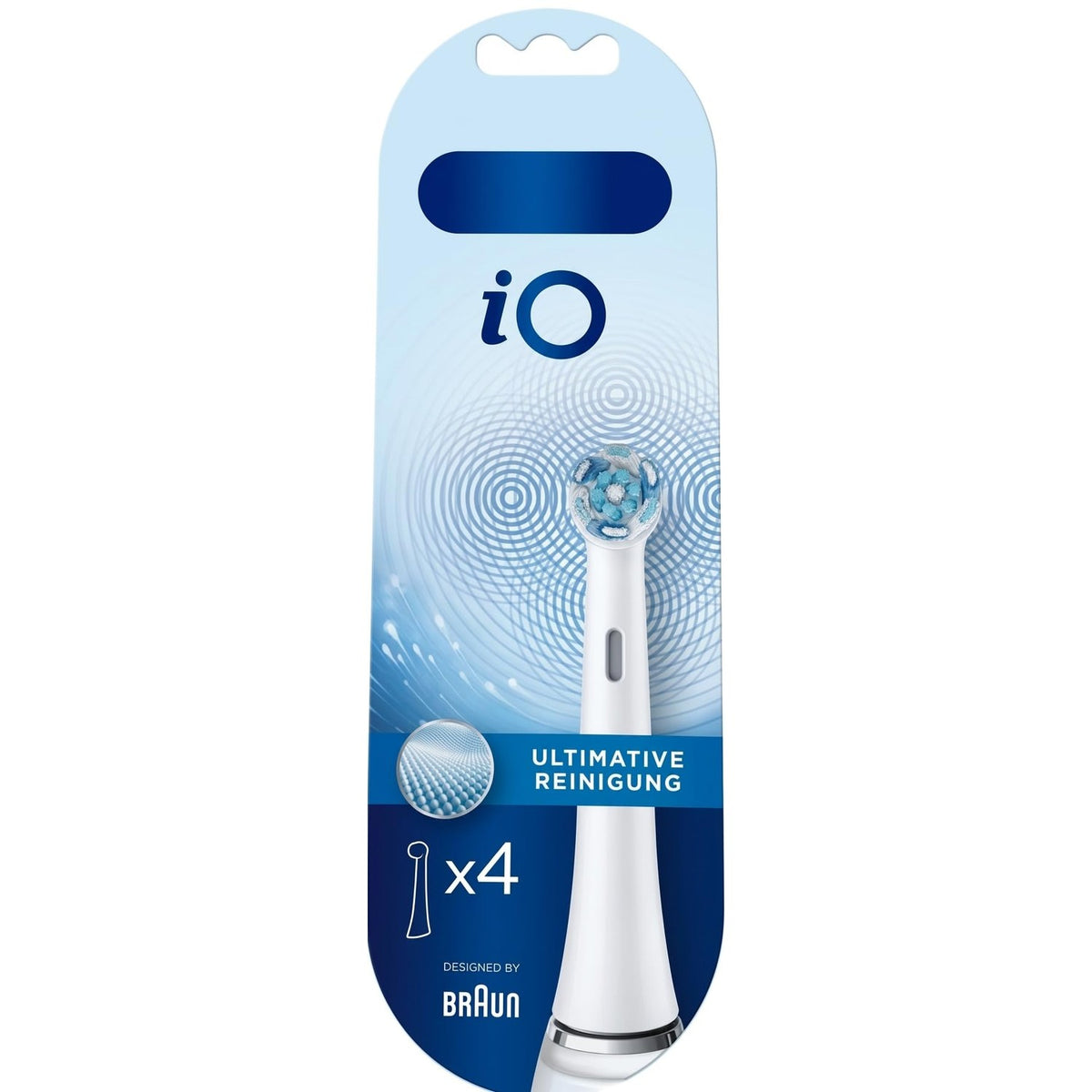 Oral B IO Ultimate Clean Toothbrush Head WHITE 4 Count