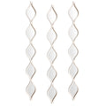 Buy now Amyhill Set of 3 Teardrop Mirror Wall Decor 23.6 x 2.7 x 0.2 Inches Rustic Farmhouse Decorative Long Mirror Creative Boho Art Decor for The Living Room Bathroom Bedroom Entryway (White) at indiglob india
