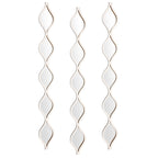 Buy now Amyhill Set of 3 Teardrop Mirror Wall Decor 23.6 x 2.7 x 0.2 Inches Rustic Farmhouse Decorative Long Mirror Creative Boho Art Decor for The Living Room Bathroom Bedroom Entryway (White) at indiglob india