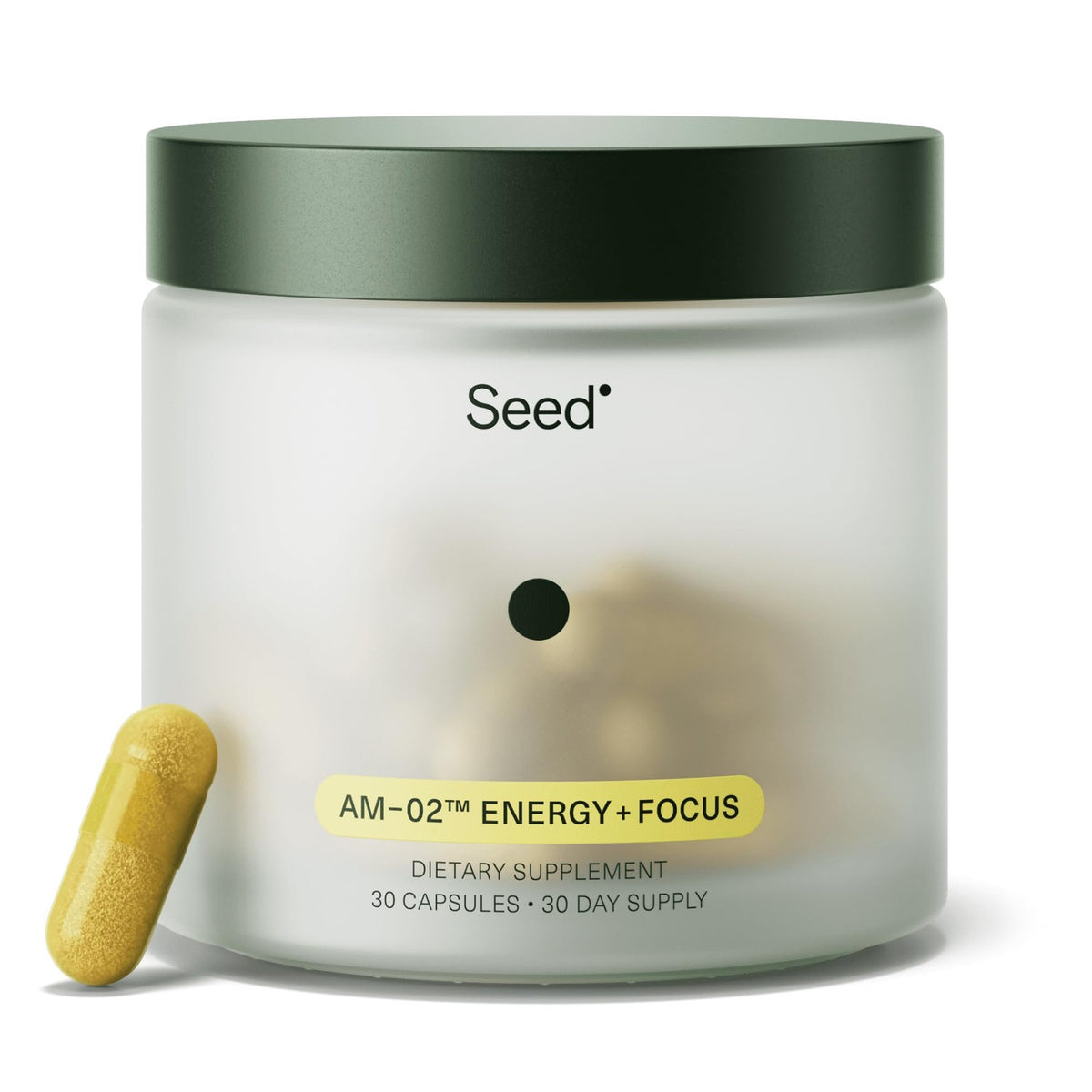 Seed AM-02 Energy + Focus - for Adults - 30-Day Supply with Jar
