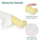 Shinnwa Bed Bumpers for Toddlers & Kids (2-Pack), Memory Foam Bed Rail for Adults, Bed Edge Safety Guard for Queen, King, Full Bed, Non-Slip Bottom, Machine Washable Cover