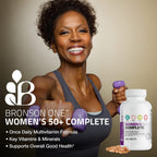 Bronson ONE Daily Women 50+ Complete Multivitamin Multimineral, 180 Tablets | Once-Daily, Targeted Nutrition For Active Women Over 50, Non-GMO, Gluten-Free, Soy-Free