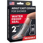 Buy now 100% Waterproof Cast Covers for Shower Leg - Tight Seal - Reusable Adult 2pk Half Leg Cast Protectors - Knee, Ankle, Foot at indiglob india