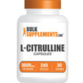 BulkSupplements.com L-Citrulline Capsules - Citrulline Supplement, L-Citrulline 3000mg Capsules - Citrulline Pills, Gluten Free - 8 Capsules per Serving, 240 Capsules (Pack of 1)
