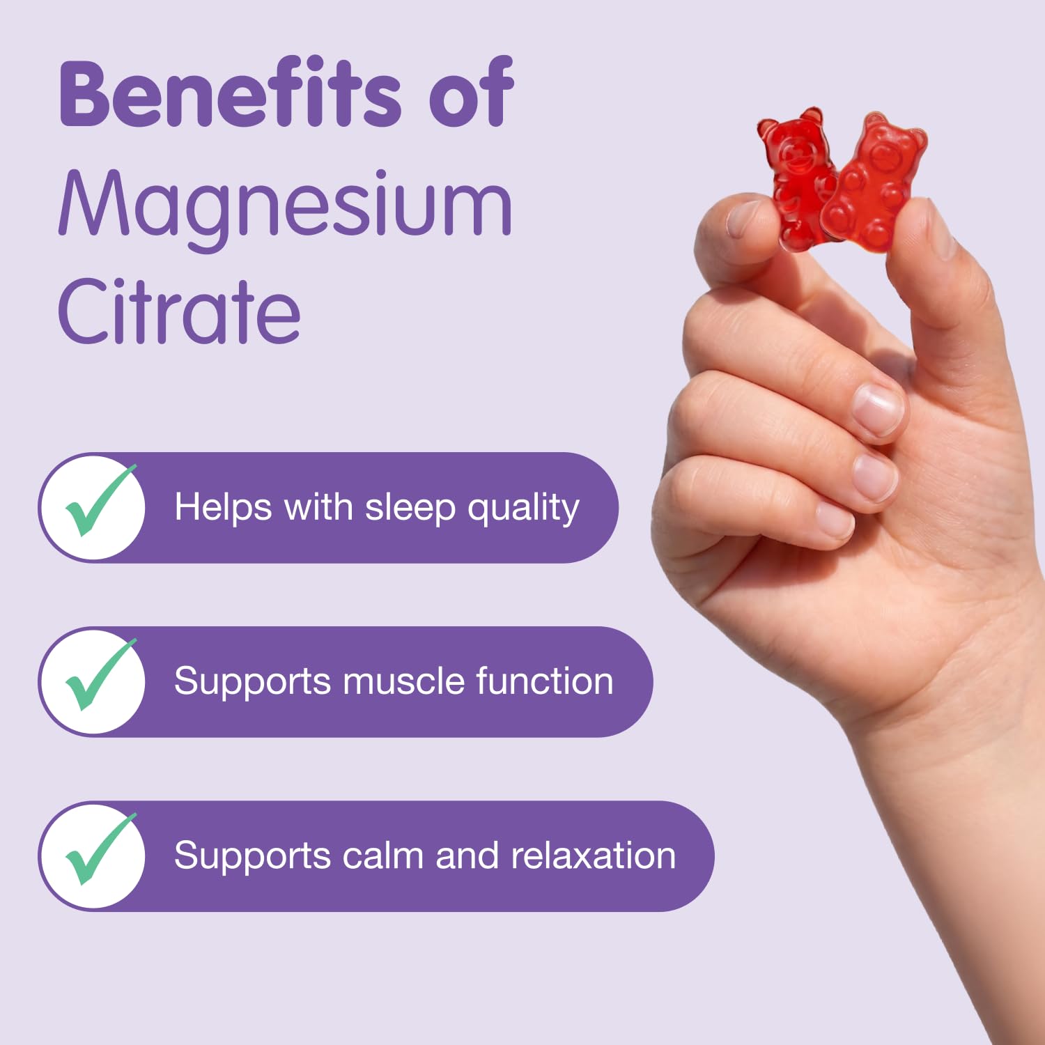 Dr. Moritz Calm Kids Magnesium Gummies, No Sugar Magnesium Kids Supplement | Kids' magnesium gummies that promote calm before bedtime, encourage restful sleep, and boost energy - 2 - Pack (60 Count)