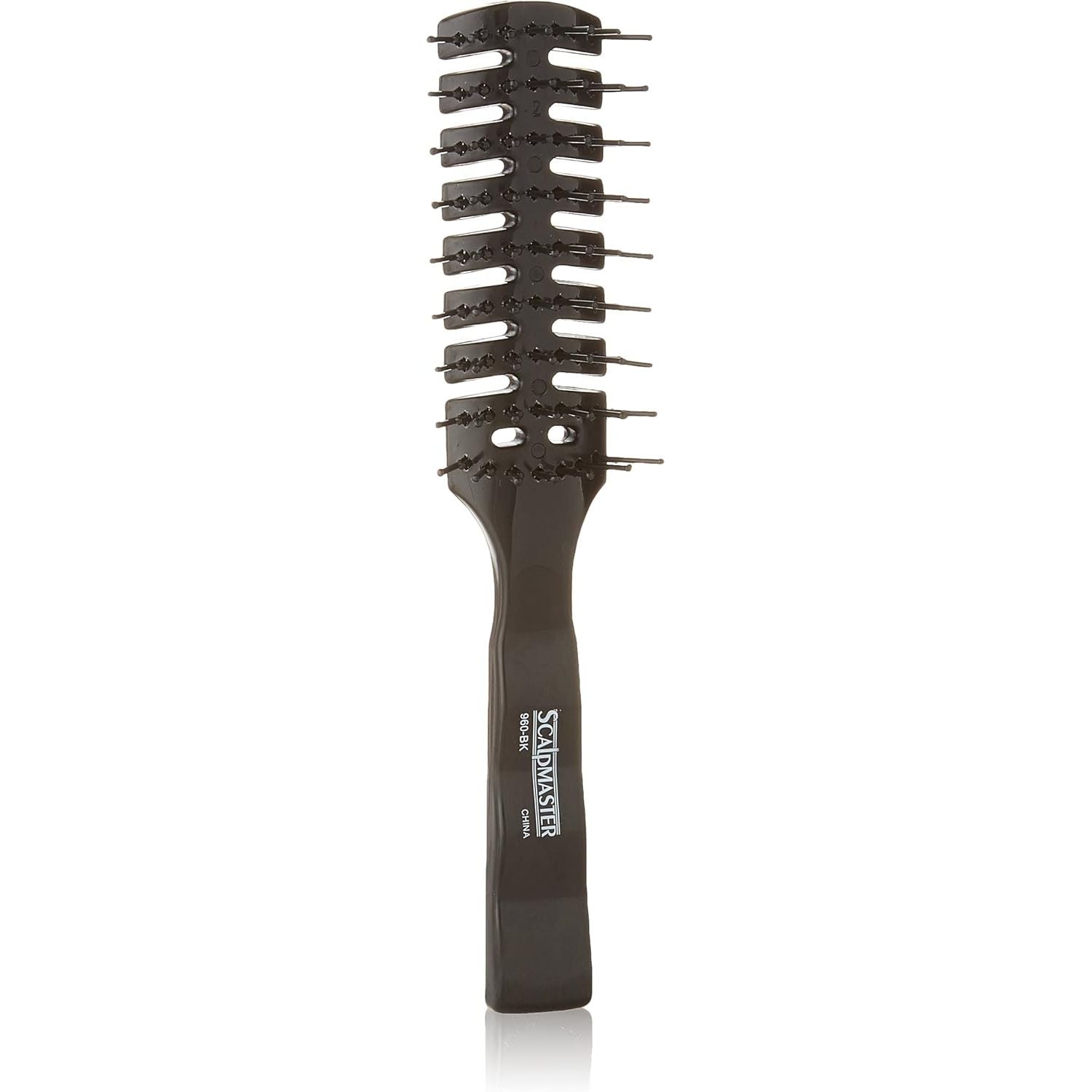 Buy now 7 Rows Vent Hair Stylist Brush Black by Scalpmaster Default at indiglob india