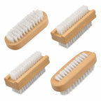 4 Pcs Nail Brush for Cleaning Fingernails, Nail Brush Handle Grip Brush for Nail and Toes,Pedicure Brushes for Men and Women, Fingernail Scrub Cleaning Brushes