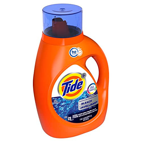 Buy now Tide Plus Bleach Alternative HE Turbo Clean Liquid Laundry Detergent, 46fl oz, 29 Loads at indiglob india