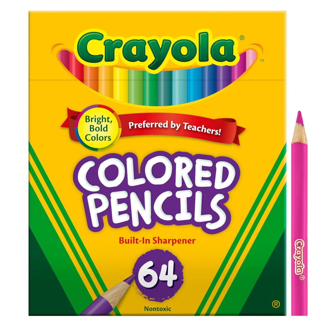 Buy now Crayola Mini Colored Pencils (Colors may vary), Coloring Supplies for Kids, 64 Count, Gift at indiglob india