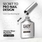 GAOY 2 Pcs Blooming Gel, 16ml Clear Blooming Gel Nail Polish, Spreading Effects Soak Off UV Light Cure for Nail Art DIY